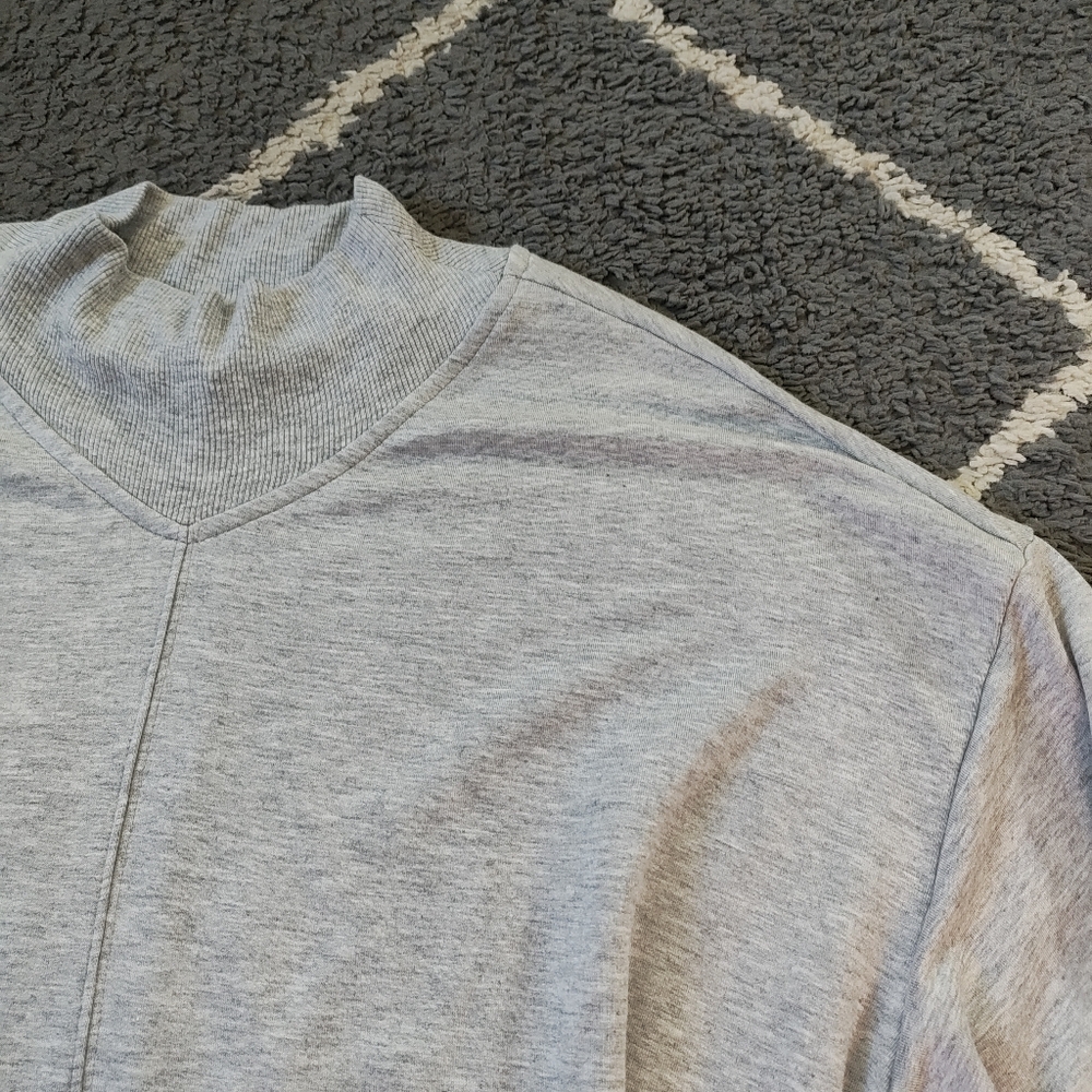 Athleta Women's Apollo Crewneck Sweatshirt Athletic Grey Soft Small Petite - Picture 8 of 14